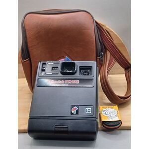 80s Kodak EK160 Vintage Polaroid Instant Camera with Case and Rainbow Strap